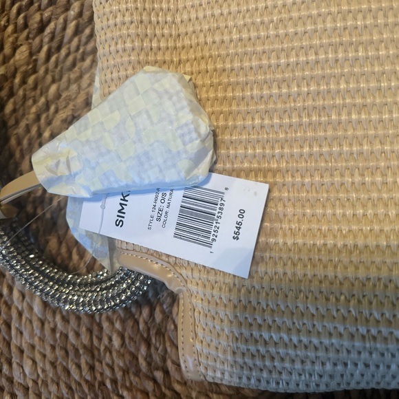 Limited Edition Designer Simkhai Jade Raffia Tote Bag $450 or OBO ! - Picture 2 of 5